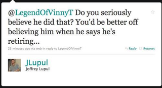 Illustration for article titled Anaheim Duck Joffrey Lupul Says Only A Fool Believes That's Favre's Dong